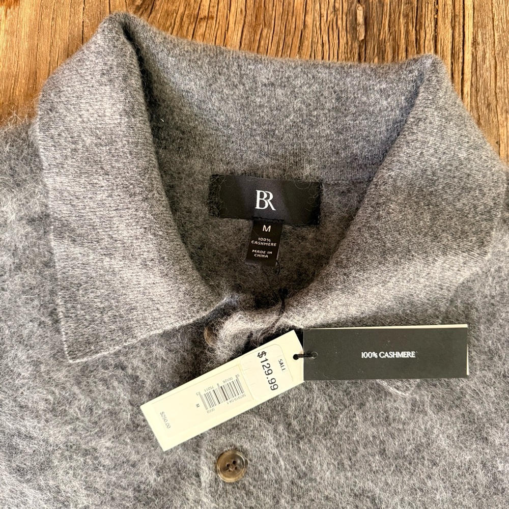 Banana Republic Gray Cashmere Sweater